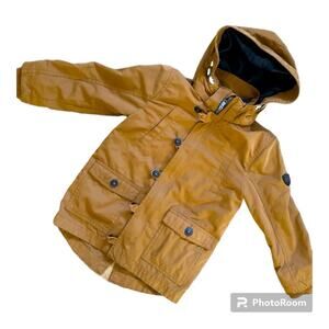 H&M Kids 3 in 1 Parka Jacket Khaki Hooded Size 5